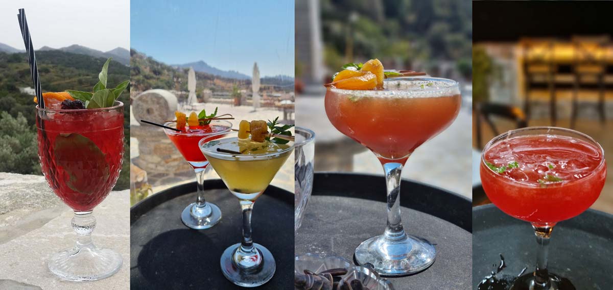 Cocktail bar drinks elaiolithos naxos
