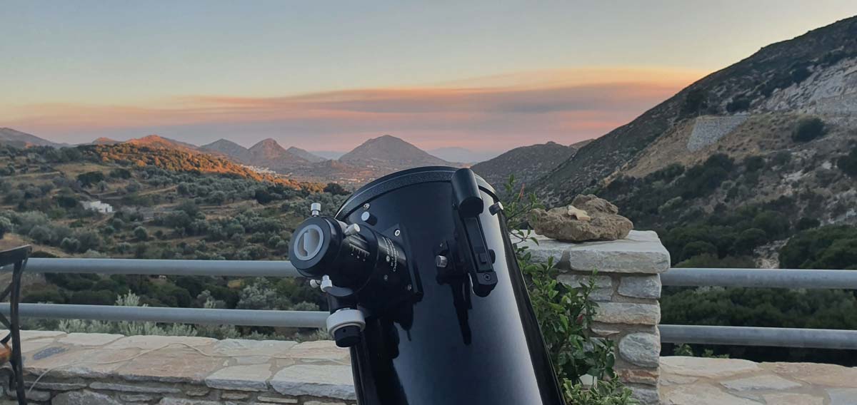 elaiolithos naxos greece telescopes