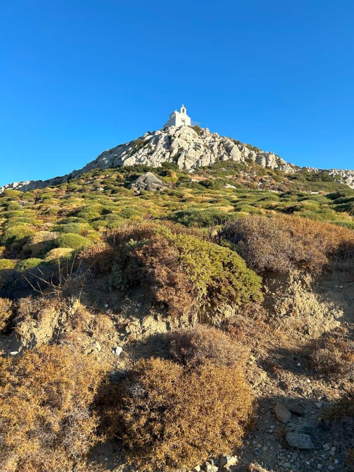 Profitis Elias' Chapel: A Must-Do Hike in Naxos for Breathtaking Views, Sunsets, and Spiritual Serenity Above ELaiolithos