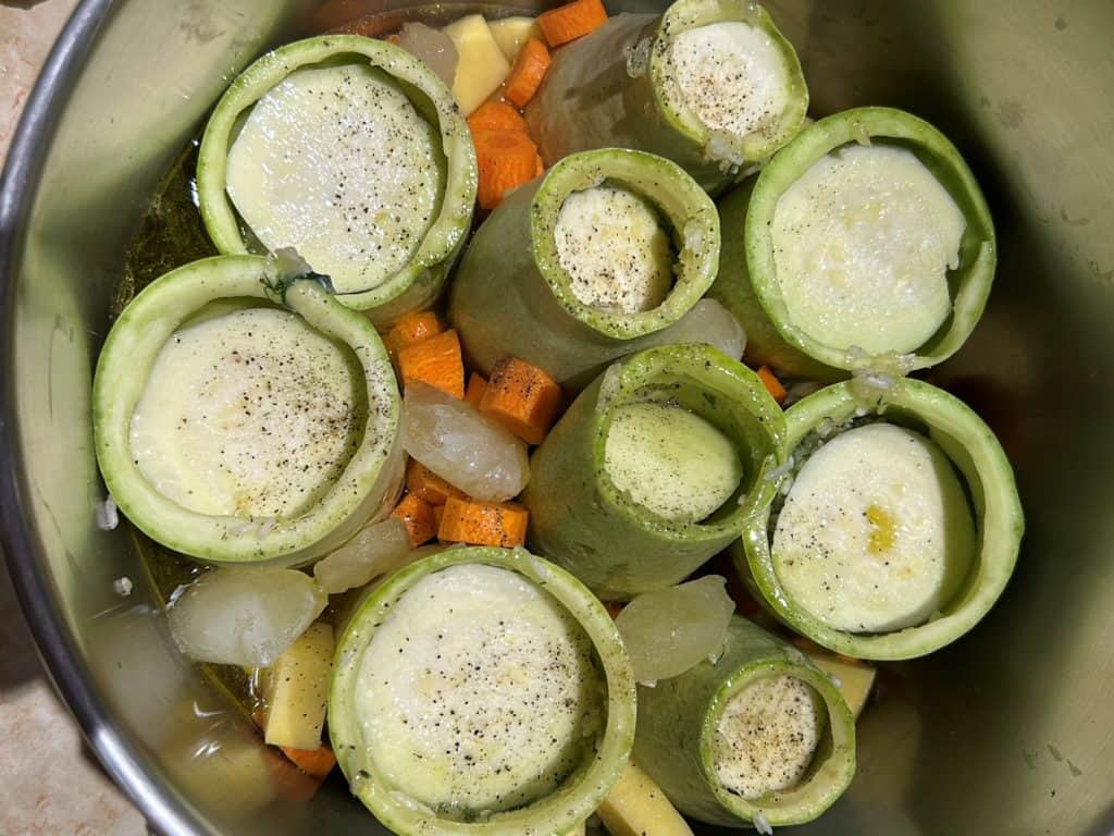 stuffed zucchini vegan cooking class